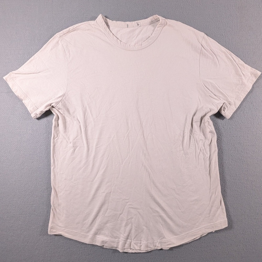 Buck Mason Curved Hem T-Shirt Mens Size Large Short Sleeve Cotton